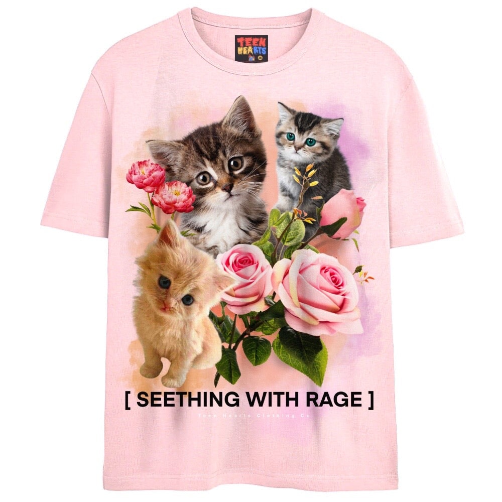 RAGE KITTENS Teen Hearts Clothing STAY WEIRD