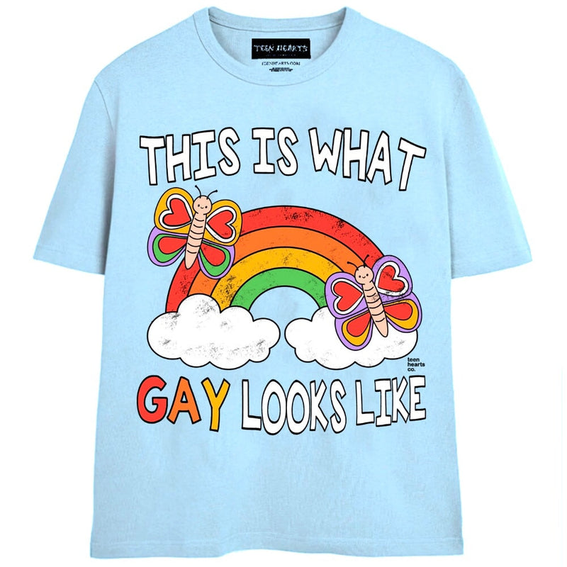 GAY LOOKS LIKE T-Shirts MONSTERDIGITAL Small BLUE 