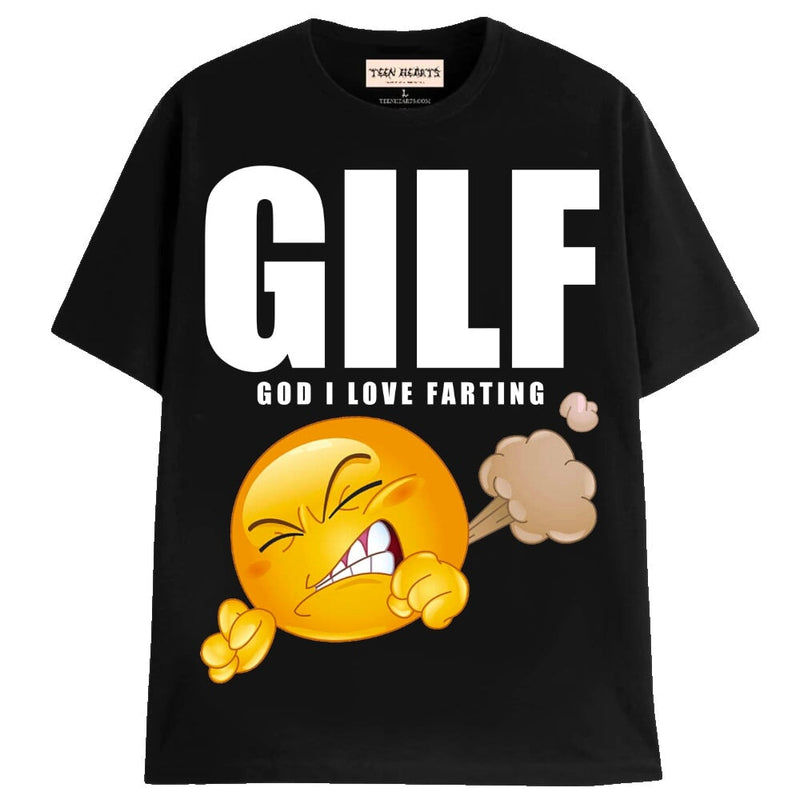 GILF T-Shirts MONSTERDIGITAL Small BLACK 