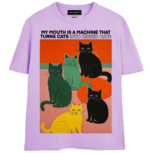 KISSED CATS T-Shirts MONSTERDIGITAL 4XL PURPLE 