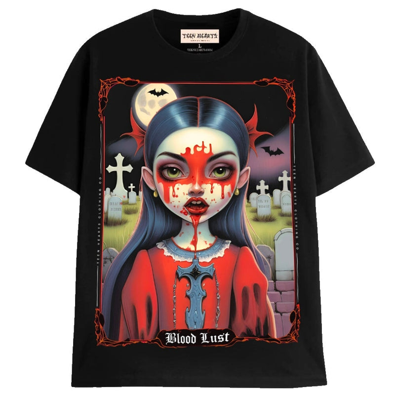 BLOODLUST TAROT T-Shirts MONSTERDIGITAL Small Black 