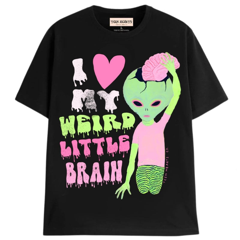 WEIRD BRAIN T-Shirts MONSTERDIGITAL Small Black 