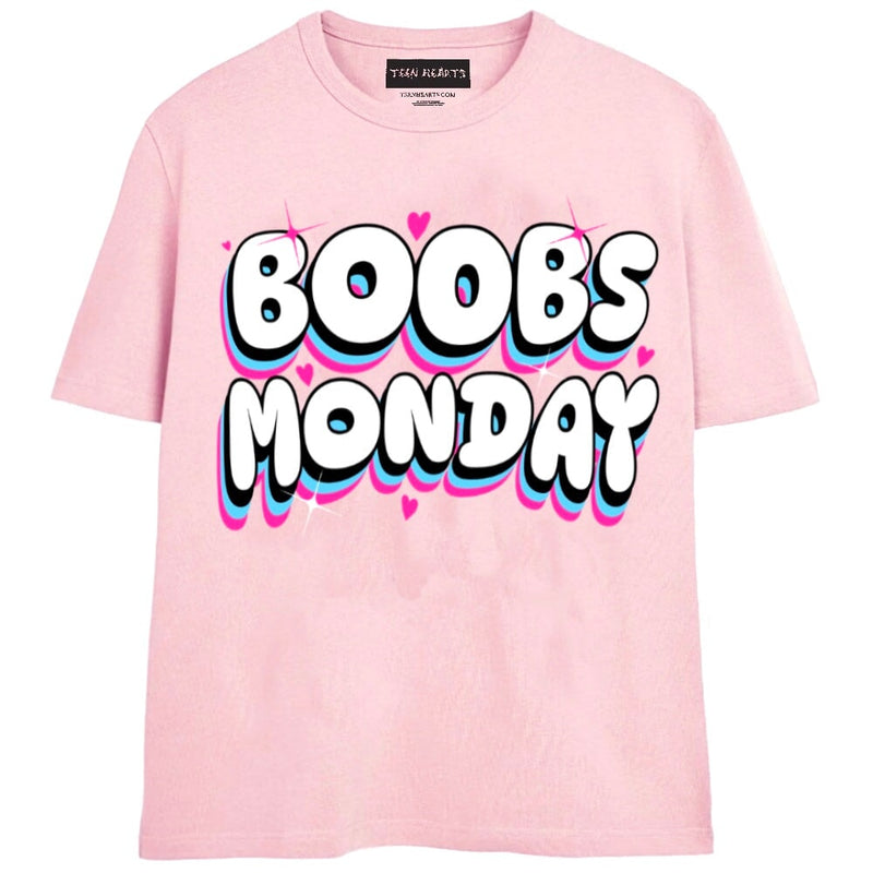 BOOBS MONDAY T-Shirts MONSTERDIGITAL Small PINK 