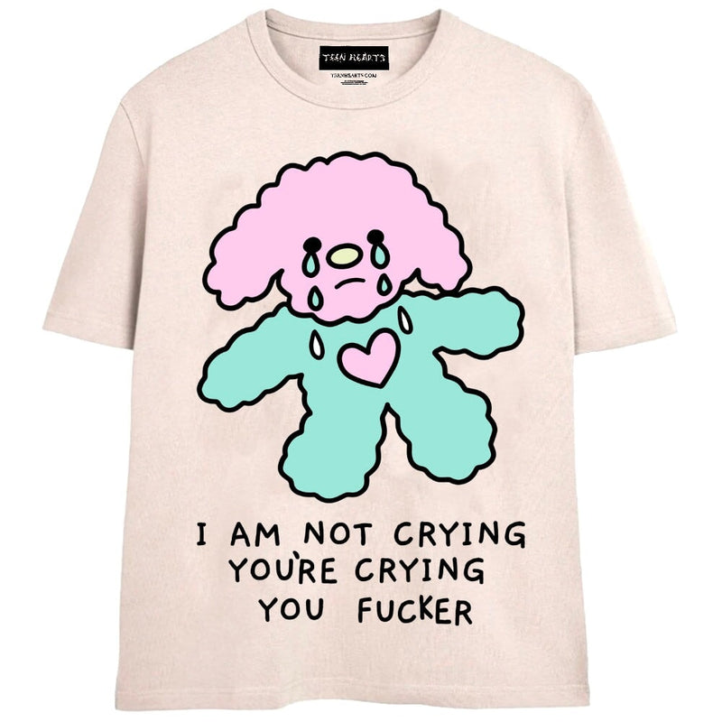 I’M NOT CRYING T-Shirts MONSTERDIGITAL Small Tan 