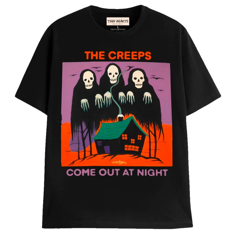 THE CREEPS COME OUT T-Shirts MONSTERDIGITAL Small Black 