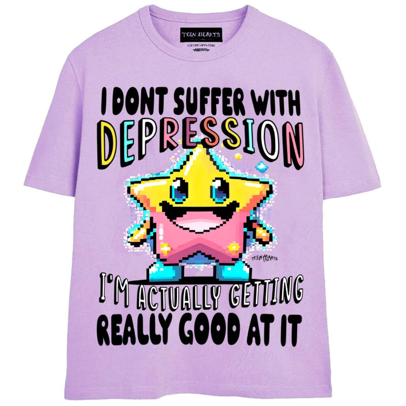 DEPRESSION T-Shirts MONSTERDIGITAL Small Black 