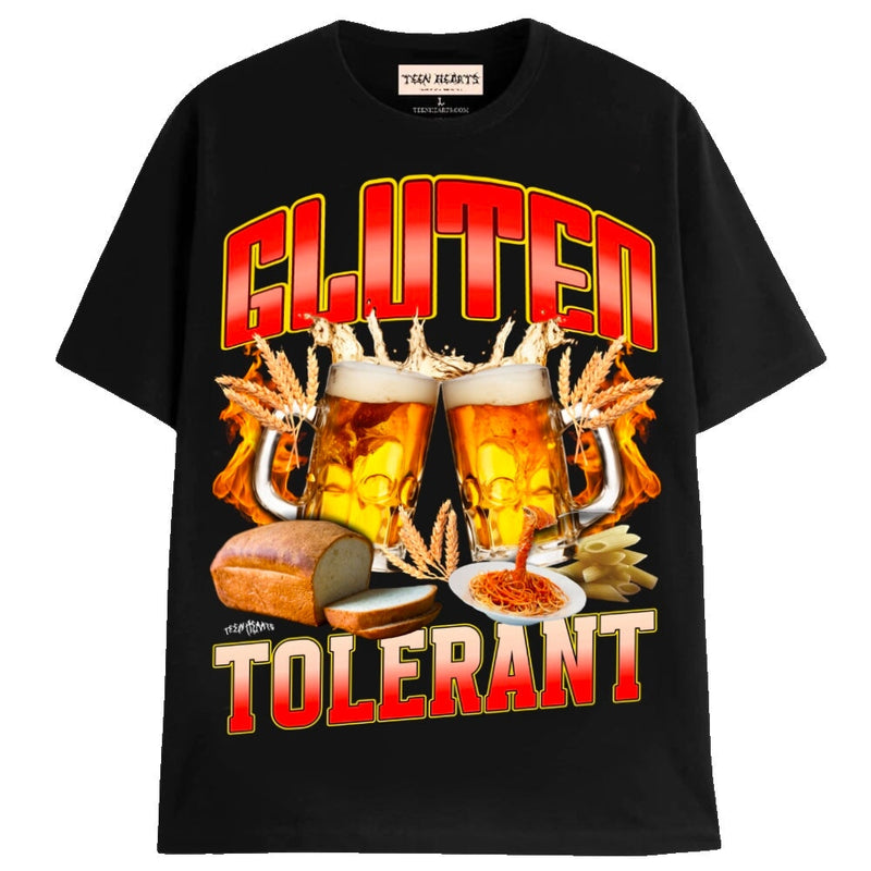 GLUTEN TOLERANT T-Shirts MONSTERDIGITAL Small Black 