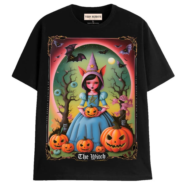 THE WITCH TAROT T-Shirts MONSTERDIGITAL Small Black 