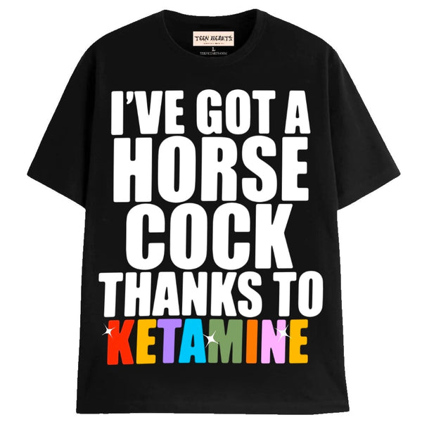 HORSE COCK T-Shirts MONSTERDIGITAL Small BLACK 