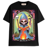 DEATH TAROT T-Shirts MONSTERDIGITAL Small Black 