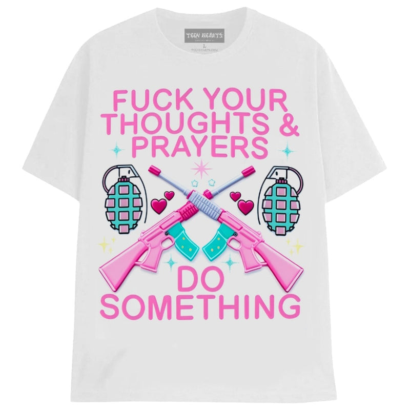 DO SOMETHING T-Shirts MONSTERDIGITAL Small White 