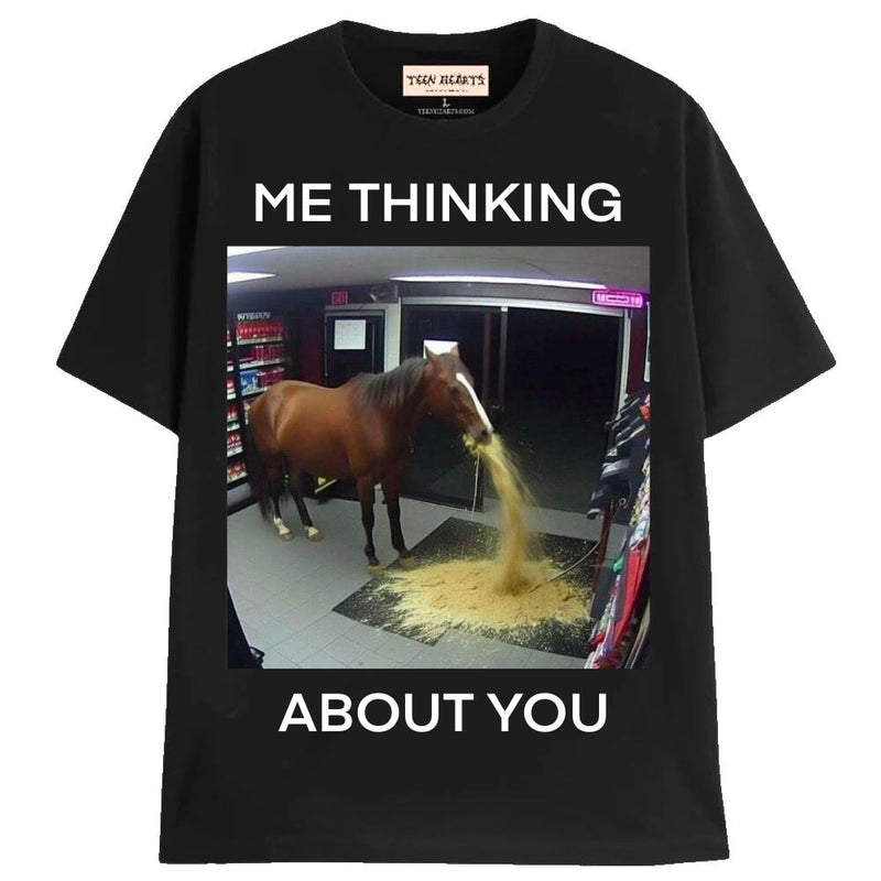 THINKING ABOUT YOU T-Shirts MONSTERDIGITAL Small BLACK 