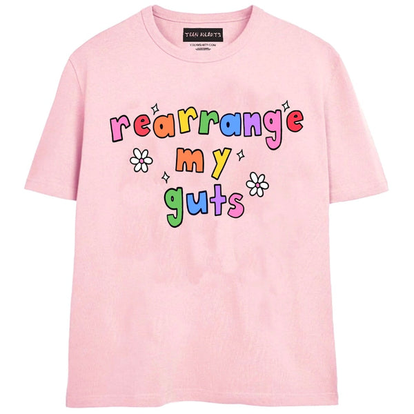 REARRANGE MY GUTS T-Shirts MONSTERDIGITAL Small PINK 