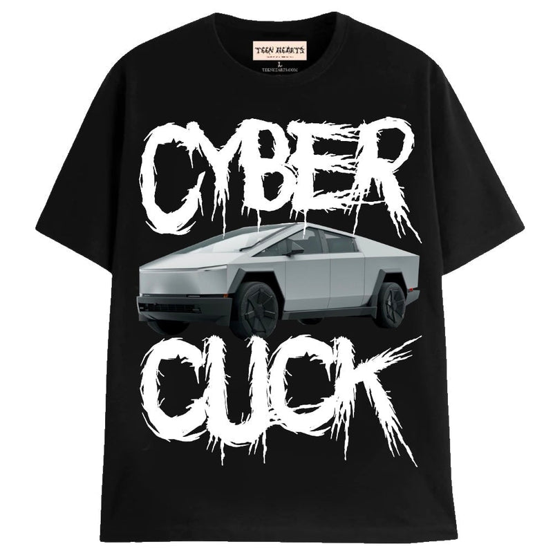 CYBER CUCK T-Shirts MONSTERDIGITAL Small Black 