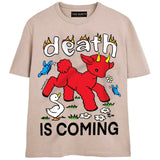 DEATH IS COMING T-Shirts DTG Small TAN 