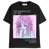 AT MY LIMIT T-Shirts MONSTERDIGITAL Small BLACK 