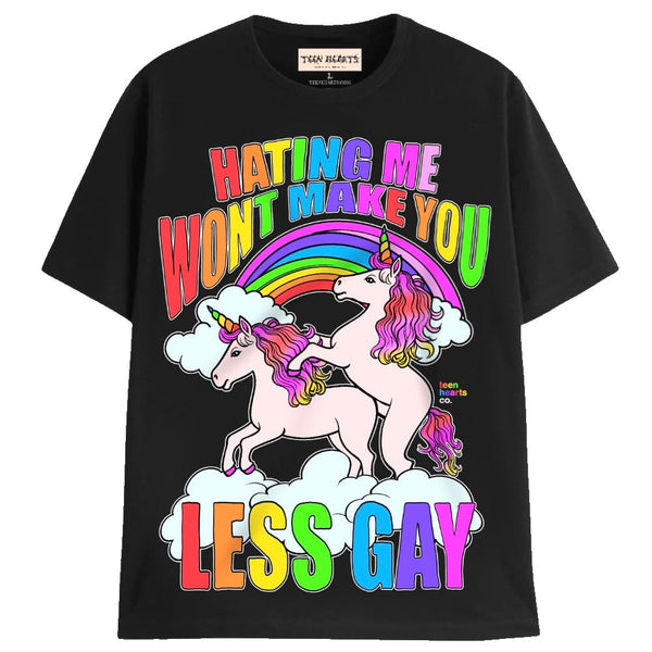 LESS GAY T-Shirts MONSTERDIGITAL Small BLACK 