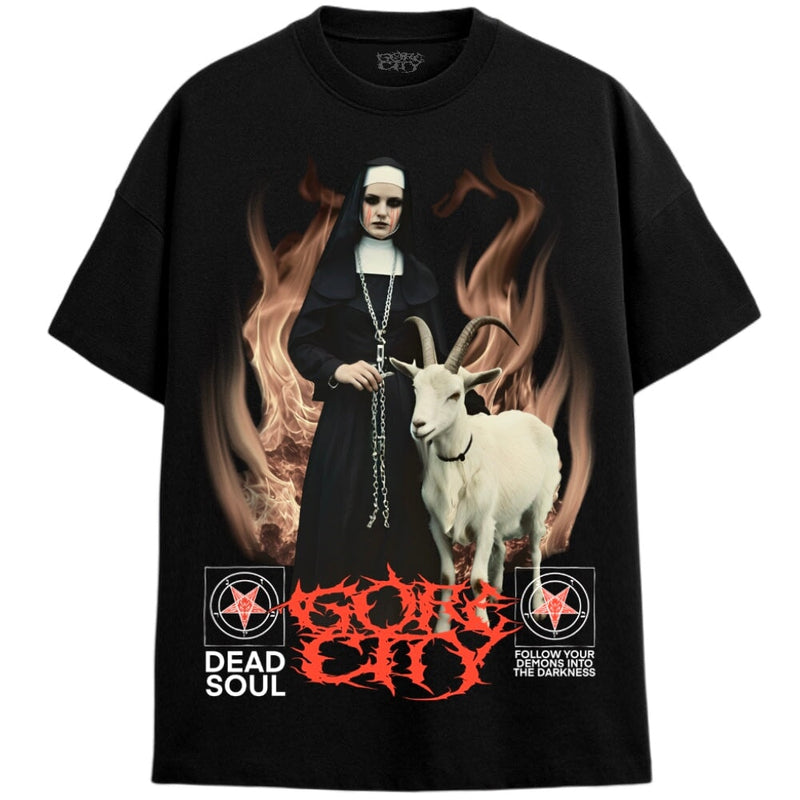 SATANIC FRIENDS T-Shirts MONSTERDIGITAL 4XL BLACK