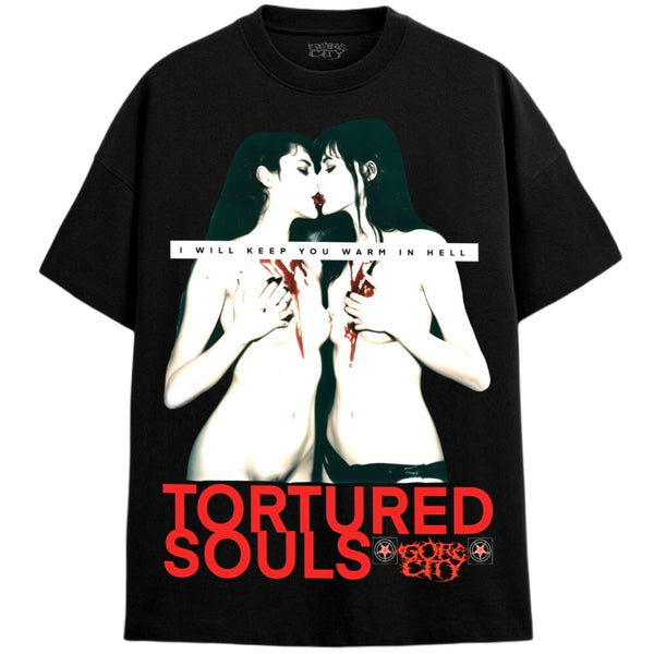 TORTURED SOULS T-Shirts MONSTERDIGITAL 4XL BLACK 