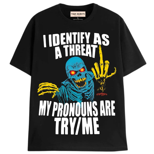 TRY ME T-Shirts MONSTERDIGITAL Small BLACK 