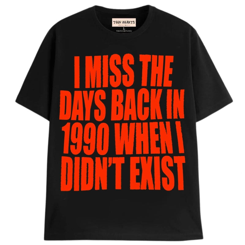 MISS THE 90S T-Shirts MONSTERDIGITAL Small BLACK 