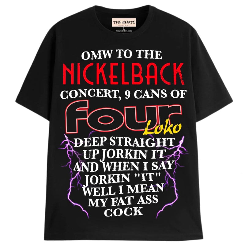 JORKIN IT TO NICKELBACK T-Shirts MONSTERDIGITAL 4XL BLACK 