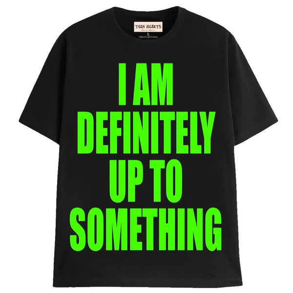 UP TO SOMETHING T-Shirts MONSTERDIGITAL Small BLACK 