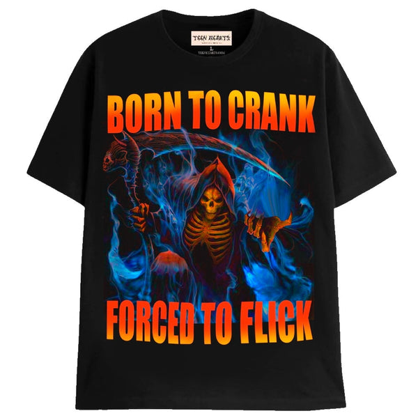 BORN TO CRANK T-Shirts MONSTERDIGITAL Small BLACK 