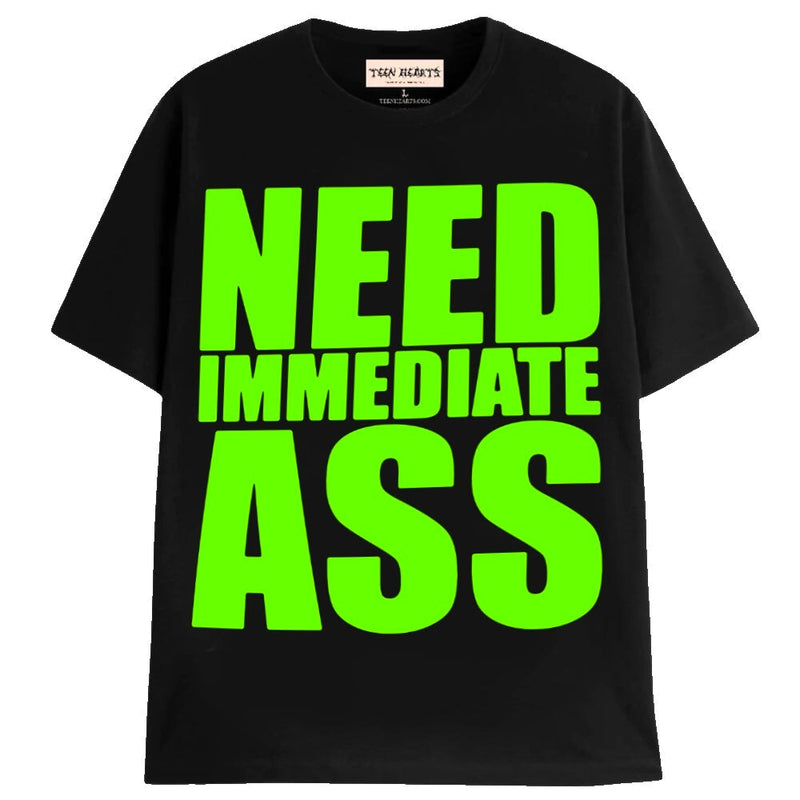 NEED ASS T-Shirts MONSTERDIGITAL Small BLACK 