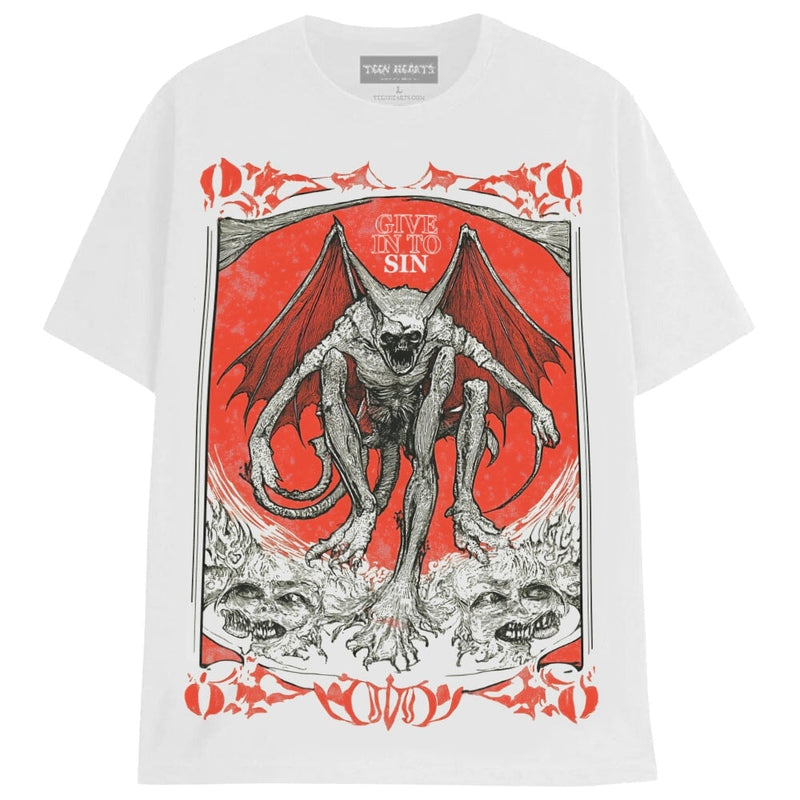 TAROT T-Shirts MONSTERDIGITAL Small White 