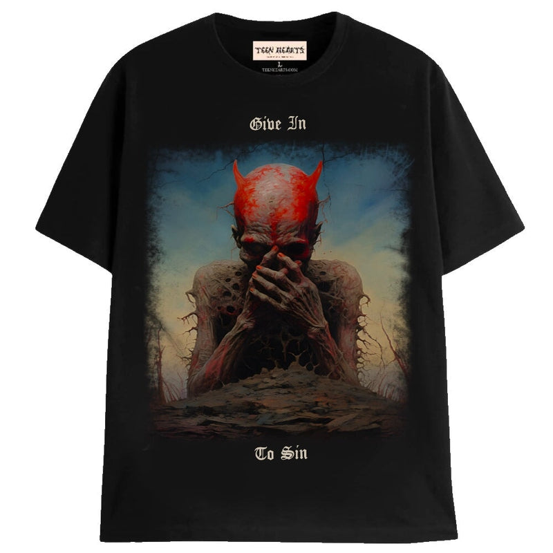 DEMON INSIDE T-Shirts MONSTERDIGITAL Small Black 