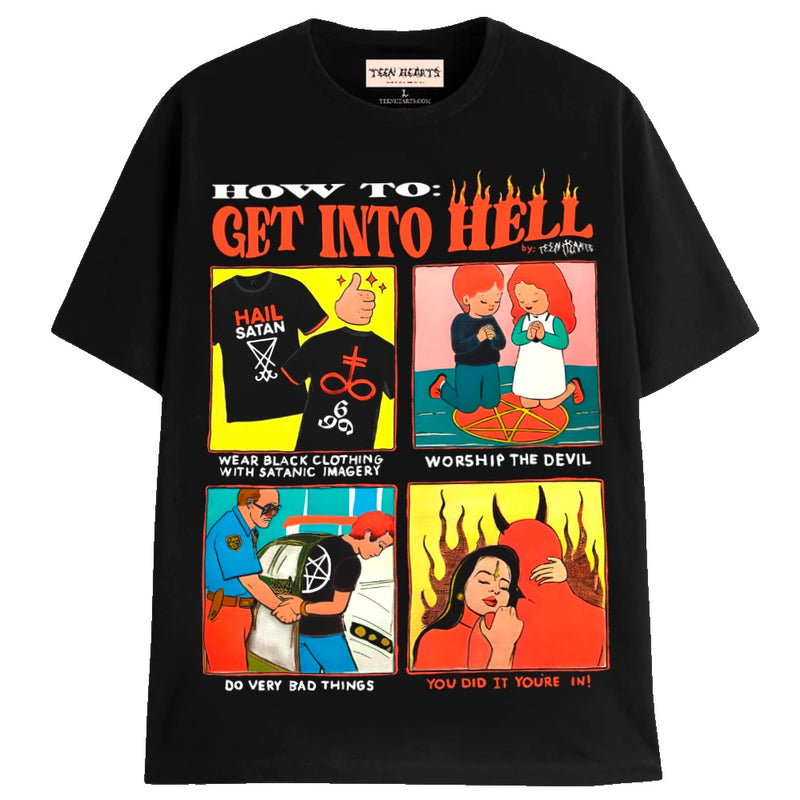 GET INTO HELL T-Shirts MONSTERDIGITAL Small Black 