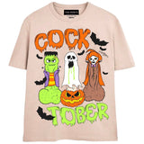 COCKTOBER T-Shirts MONSTERDIGITAL Small Tan 