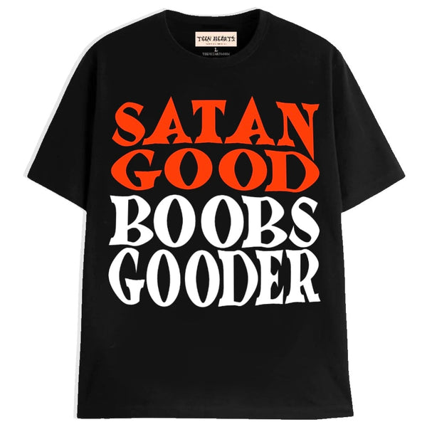 SATAN GOOD T-Shirts MONSTERDIGITAL Small BLACK 