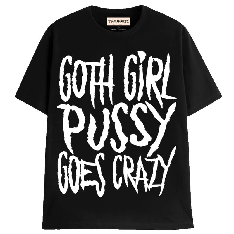 GOTH GIRL T-Shirts MONSTERDIGITAL Small Black 