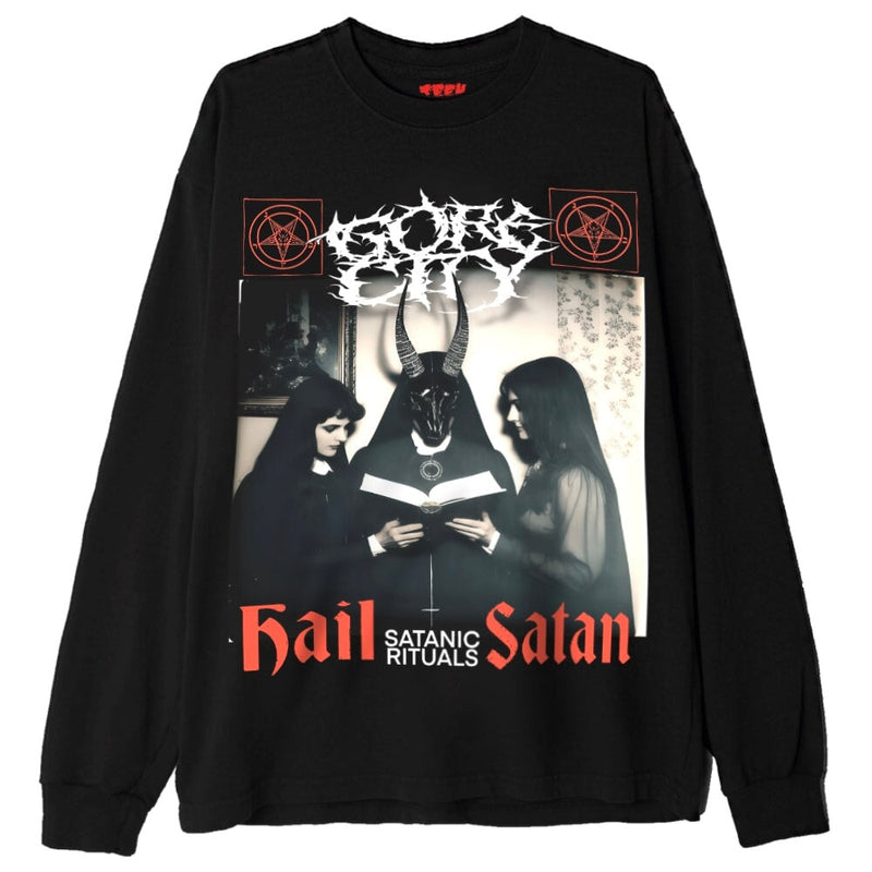 HAIL SATAN T-Shirts MONSTERDIGITAL Small 