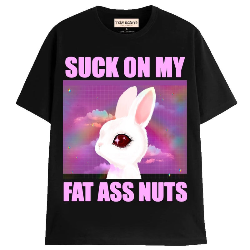 FAT ASS NUTS T-Shirts MONSTERDIGITAL Small BLACK 