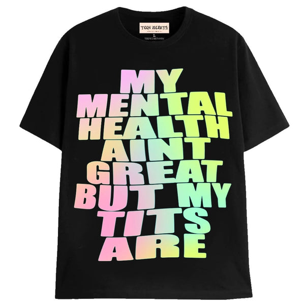 MENTAL HEALTH T-Shirts MONSTERDIGITAL Small BLACK 