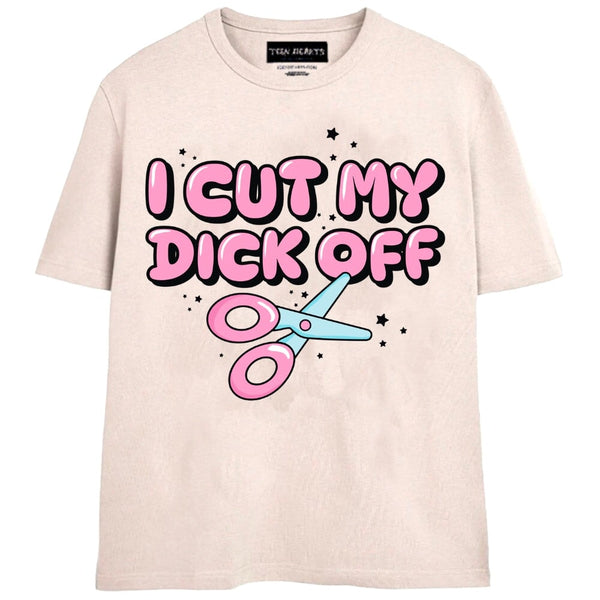 DICK OFF T-Shirts MONSTERDIGITAL Small TAN 