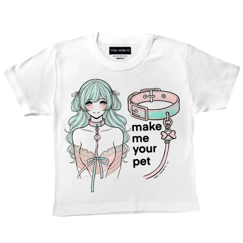 MAKE ME YOUR PET T-Shirts MONSTERDIGITAL Small BLACK 