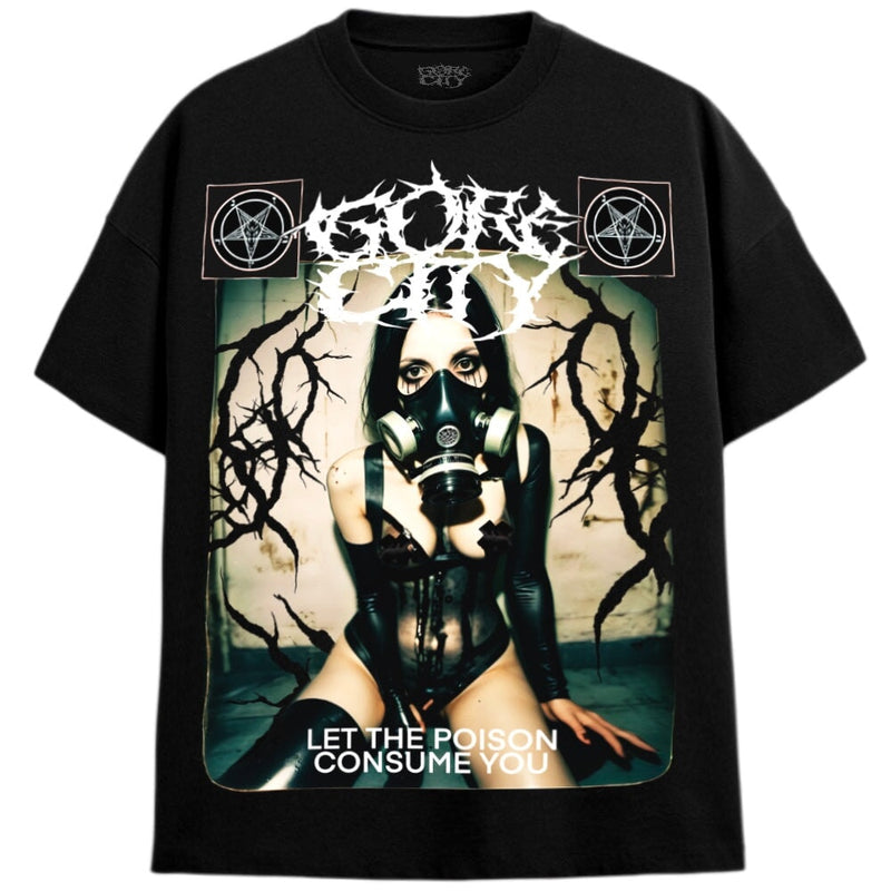 GAS MASK T-Shirts MONSTERDIGITAL Small BLACK 