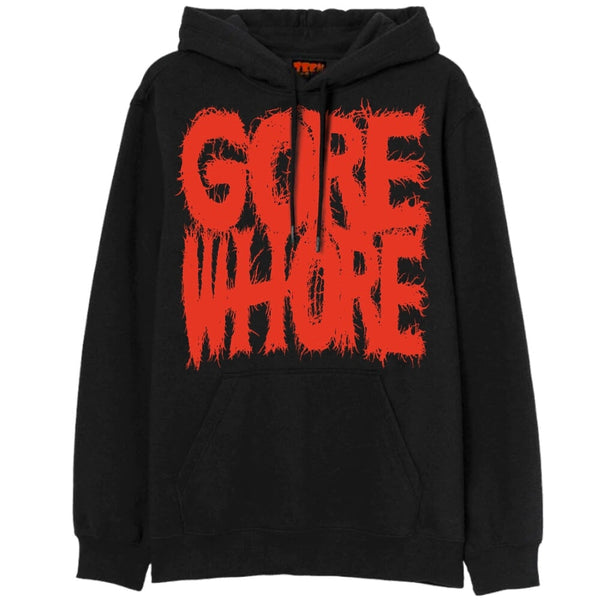 GORE WHORE Hoodies MONSTERDIGITAL Small BLACK 