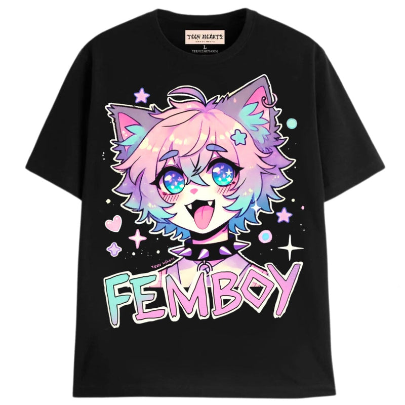 FEMBOY T-Shirts MONSTERDIGITAL Small BLACK 