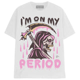 ON MY PERIOD T-Shirts MONSTERDIGITAL Small White 