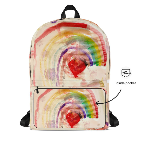 Backpack Teen Hearts Clothing - STAY WEIRD 