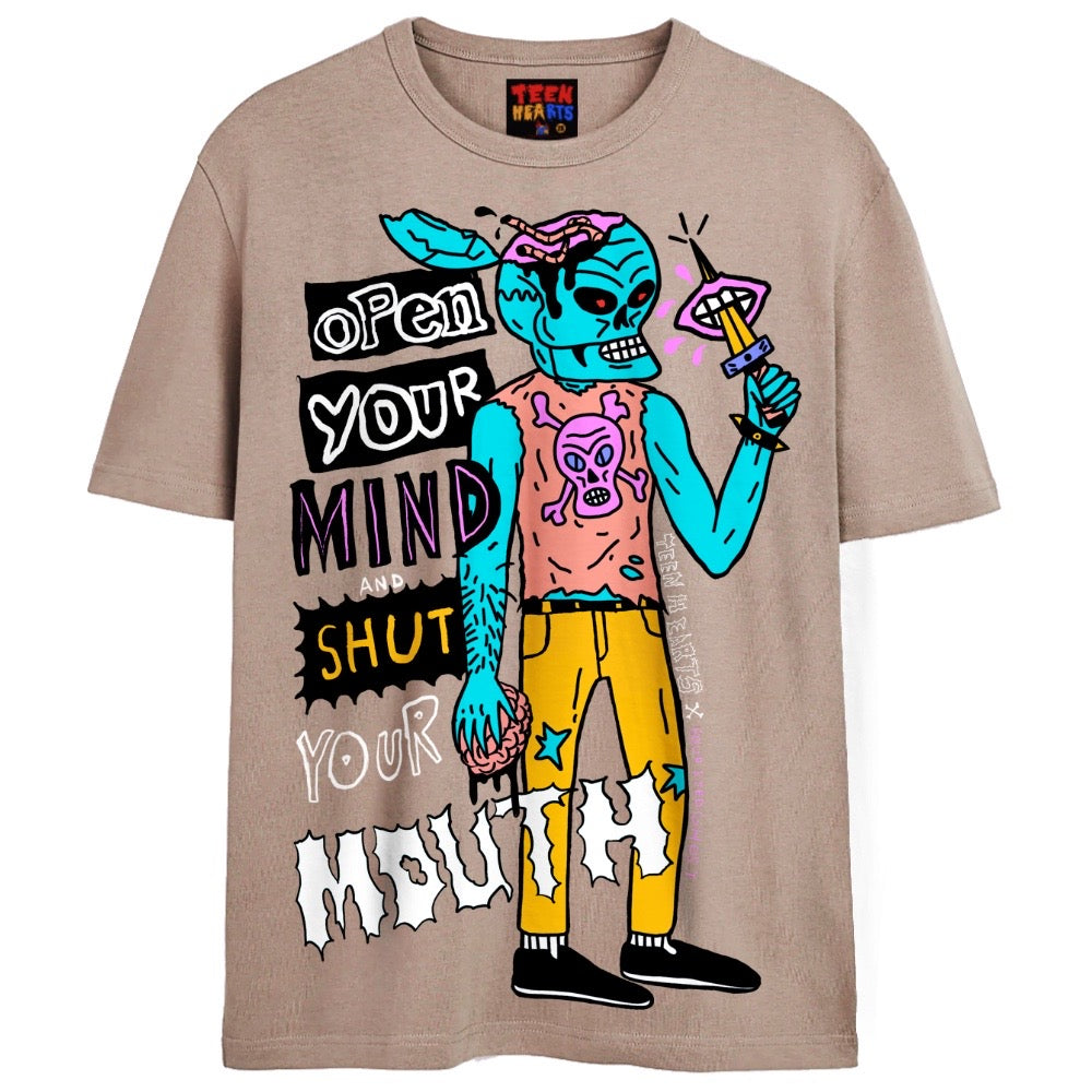 Shut Your Mouth Foureyedghost Teen Hearts Unisex Graphic T Shirt Teen Hearts Clothing 