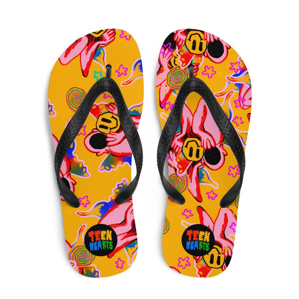 Smiley Flip-Flops Teen Hearts Clothing - STAY WEIRD 