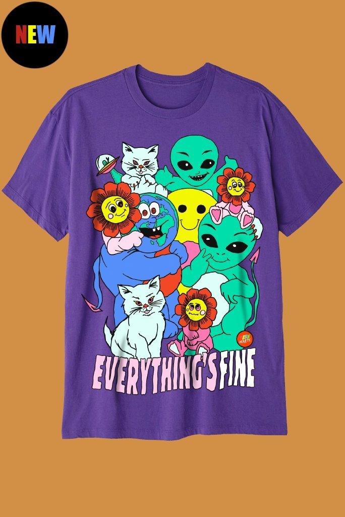 EVERYTHING'S FINE – Teen Hearts Clothing - STAY WEIRD