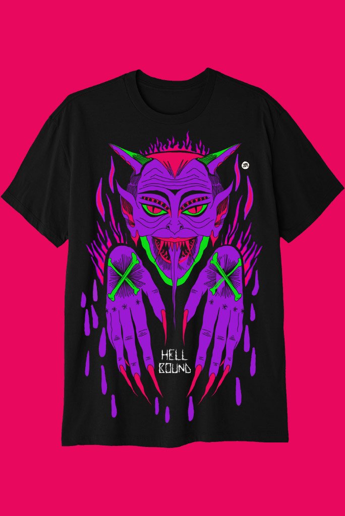 Purple demon hot sale shirt